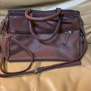 KATE and ALEX’S Brown Vegan Leather Women's Bag-Excellent Condition!!!